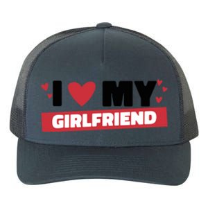 I Love My Friend Gift Funny Design Cute Gift Yupoong Adult 5-Panel Trucker Hat