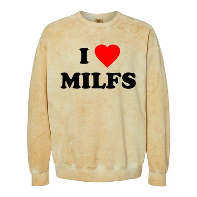 I Love MILFs TShirt Colorblast Crewneck Sweatshirt