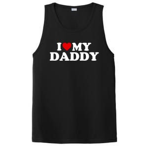 I Love My Daddy Funny Gift Red Heart Cool Gift PosiCharge Competitor Tank