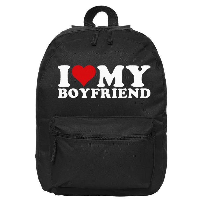 I Love My Boyfriend Bf I Heart My Boyfriend Bf 16 in Basic Backpack