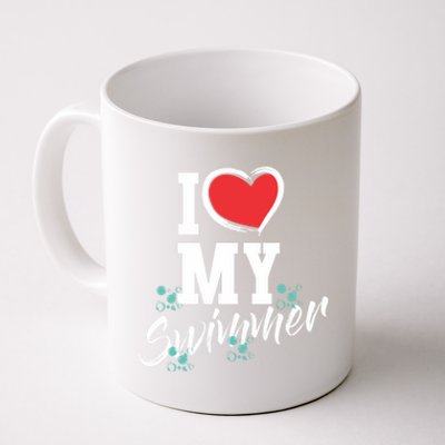 I Love My Swimmer Swim Team Mother Mama Funny Swimming Gift Coffee Mug