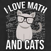 I Love Math And Cats Funny 7 Panel Mesh Trucker Snapback Hat