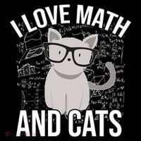 I Love Math And Cats Funny Performance Shirt