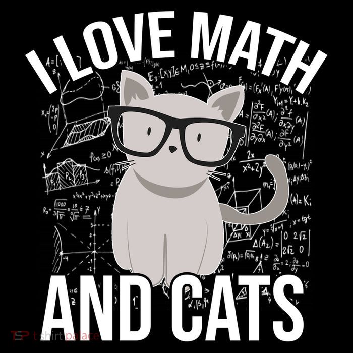 I Love Math And Cats Funny Performance Shirt