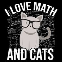 I Love Math And Cats Funny Flatbill Hat