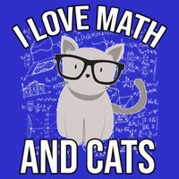 I Love Math And Cats Funny Tie-Dye T-Shirt