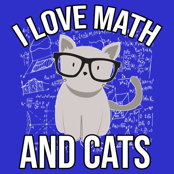 I Love Math And Cats Funny Toddler T-Shirt