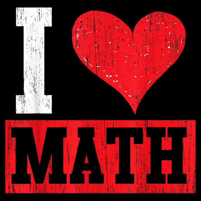 I Love Math Heart Math Cooling Performance Crew T-Shirt