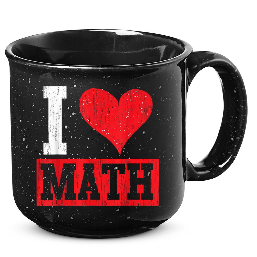 I Love Math Heart Math 15oz Campfire Ceramic Mug