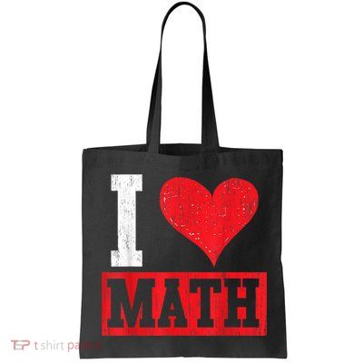 I Love Math Heart Math Bag