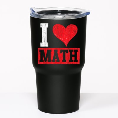 I Love Math Heart Math Tumbler
