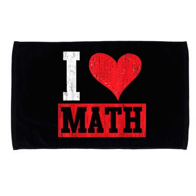 I Love Math Heart Math Microfiber Hand Towel