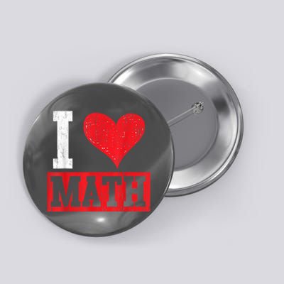 I Love Math Heart Math Button