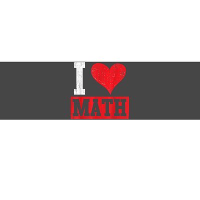 I Love Math Heart Math Bumper Sticker