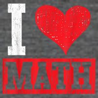 I Love Math Heart Math Flat Bill Trucker Hat