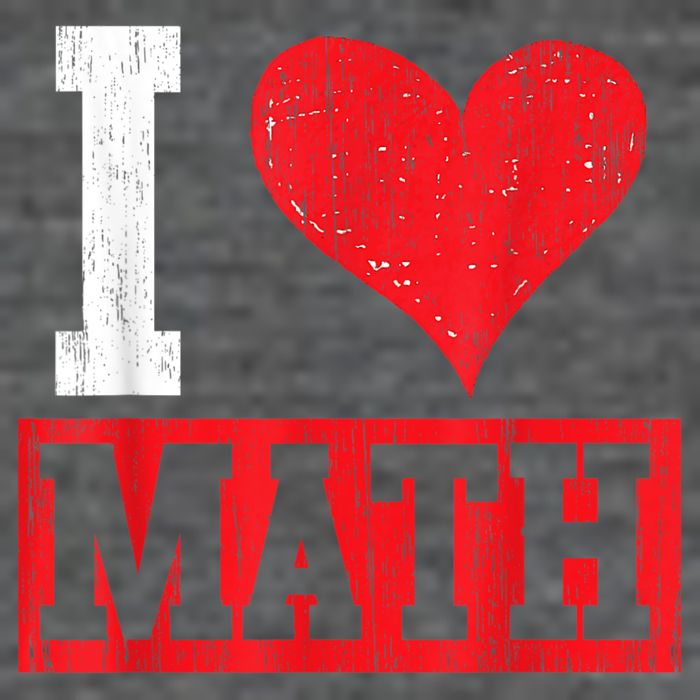 I Love Math Heart Math Flat Bill Trucker Hat