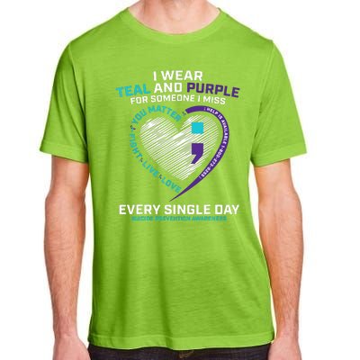 In Loving Memory Semicolon Suicide Prevention Awareness Adult ChromaSoft Performance T-Shirt