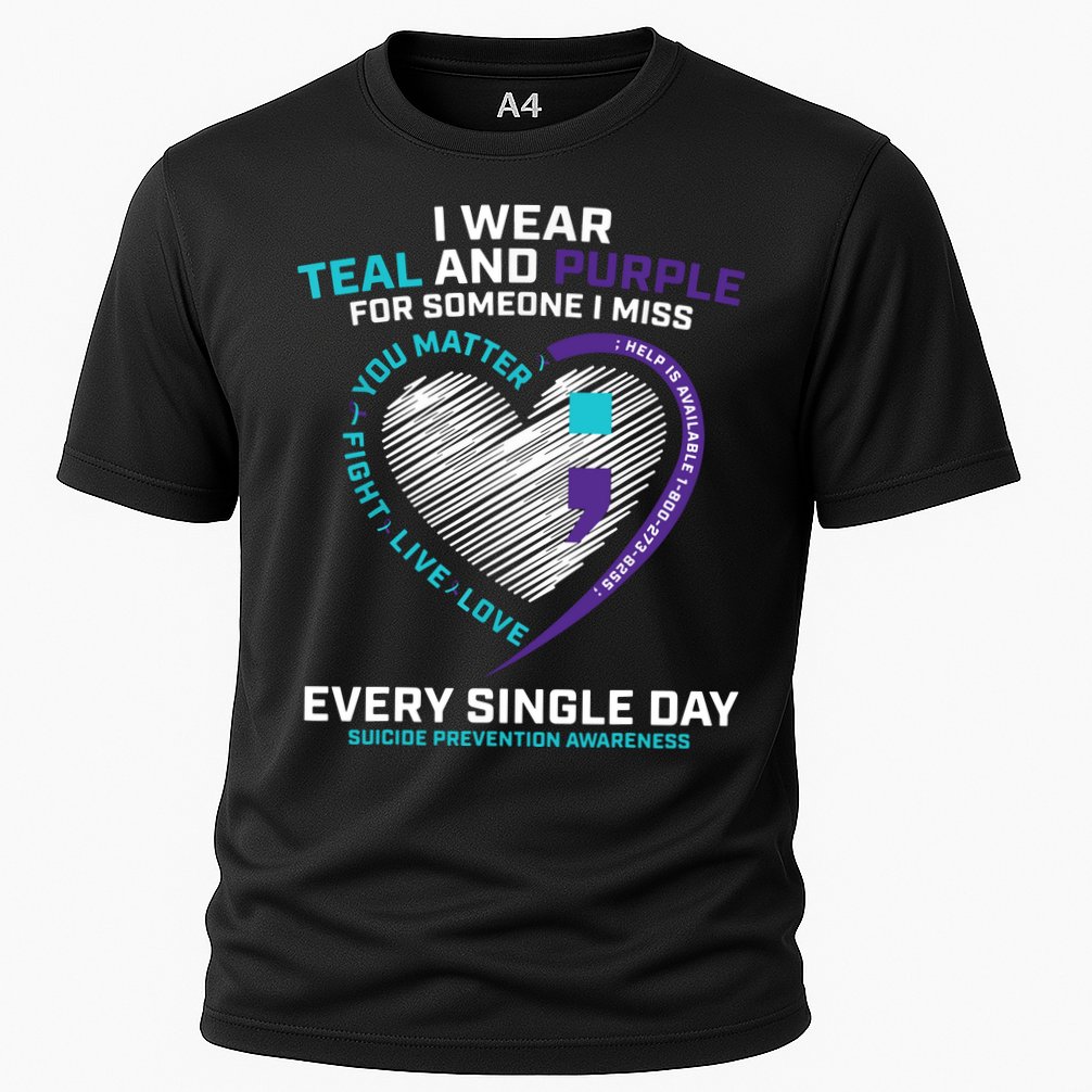 In Loving Memory Semicolon Suicide Prevention Awareness Performance Shirt