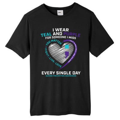 In Loving Memory Semicolon Suicide Prevention Awareness Tall Fusion ChromaSoft Performance T-Shirt