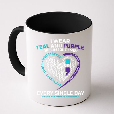 In Loving Memory Semicolon Suicide Prevention Awareness Mug