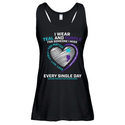 In Loving Memory Semicolon Suicide Prevention Awareness Ladies Essential Flowy Tank
