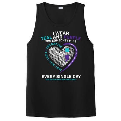 In Loving Memory Semicolon Suicide Prevention Awareness PosiCharge Competitor Tank