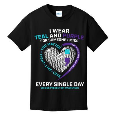 In Loving Memory Semicolon Suicide Prevention Awareness Kids T-Shirt