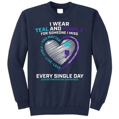 In Loving Memory Semicolon Suicide Prevention Awareness Sweatshirt