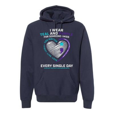 In Loving Memory Semicolon Suicide Prevention Awareness Premium Hoodie