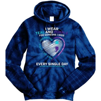 In Loving Memory Semicolon Suicide Prevention Awareness Tie Dye Hoodie