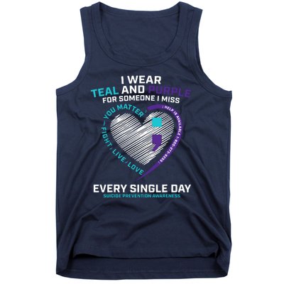 In Loving Memory Semicolon Suicide Prevention Awareness Tank Top