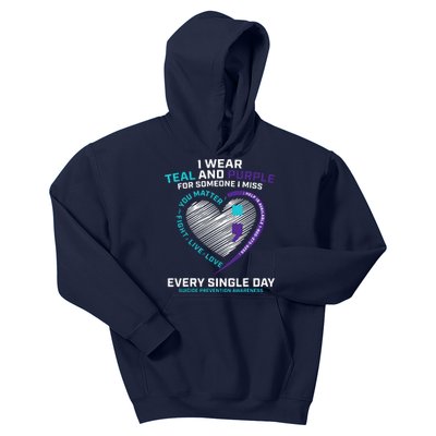 In Loving Memory Semicolon Suicide Prevention Awareness Kids Hoodie