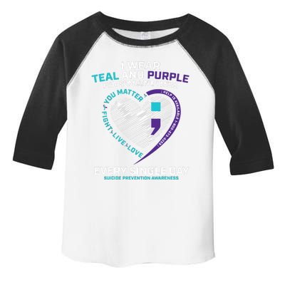 In Loving Memory Semicolon Suicide Prevention Awareness Toddler Fine Jersey T-Shirt