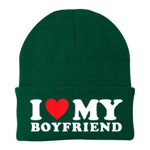 I Love My Boyfriend I Heart My Boyfriend BF TShirt Knit Cap Winter Beanie