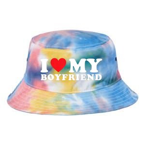 I Love My Boyfriend I Heart My Boyfriend BF TShirt Tie Dye Newport Bucket Hat