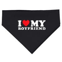 I Love My Boyfriend I Heart My Boyfriend BF TShirt USA-Made Doggie Bandana