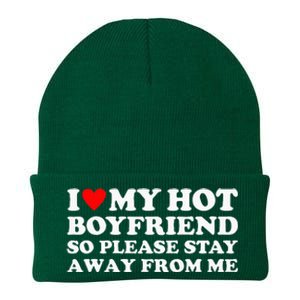 I Love My Hot Boyfriend So Please Stay Away From Me Knit Cap Winter Beanie