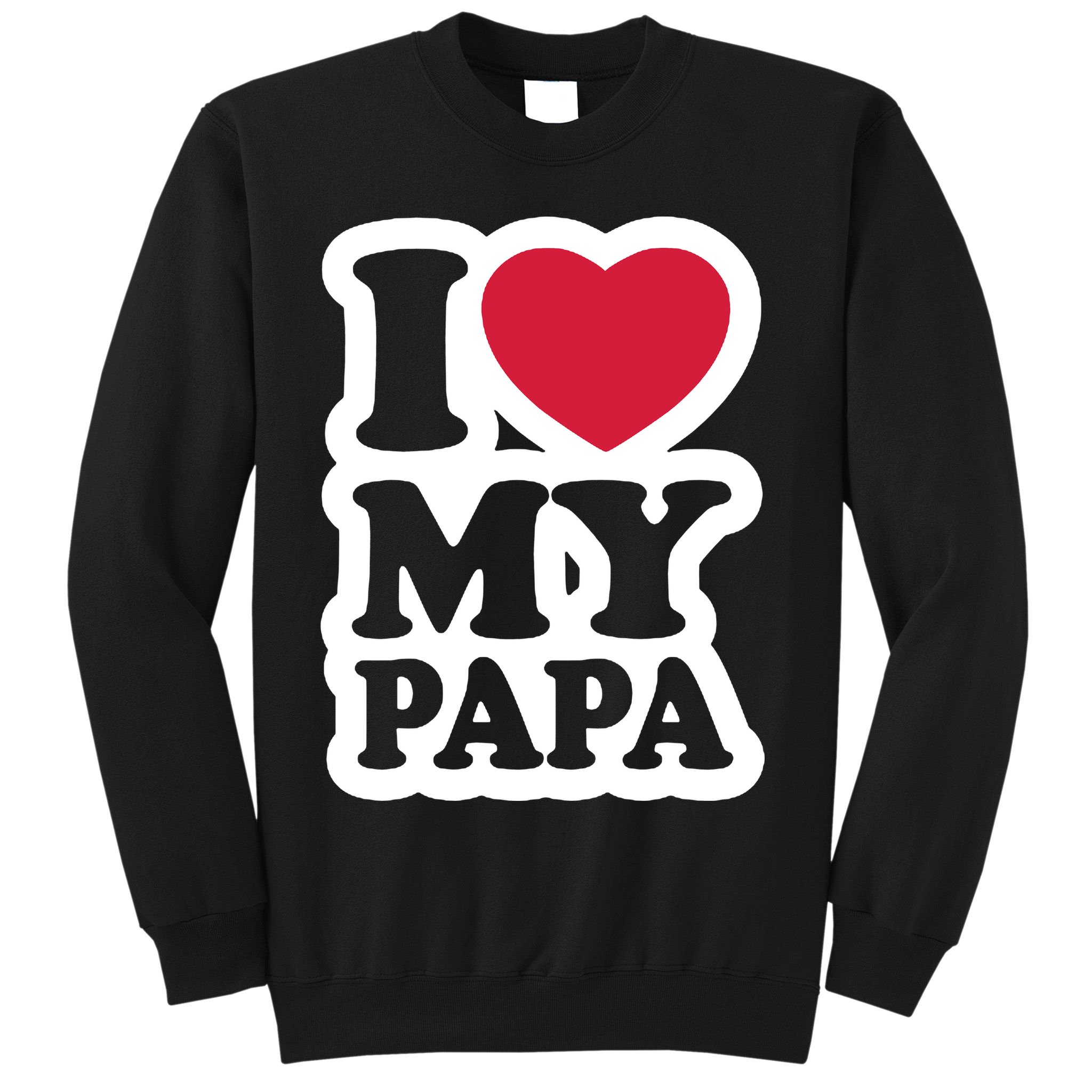 I Love My Papa Retro Sweatshirt