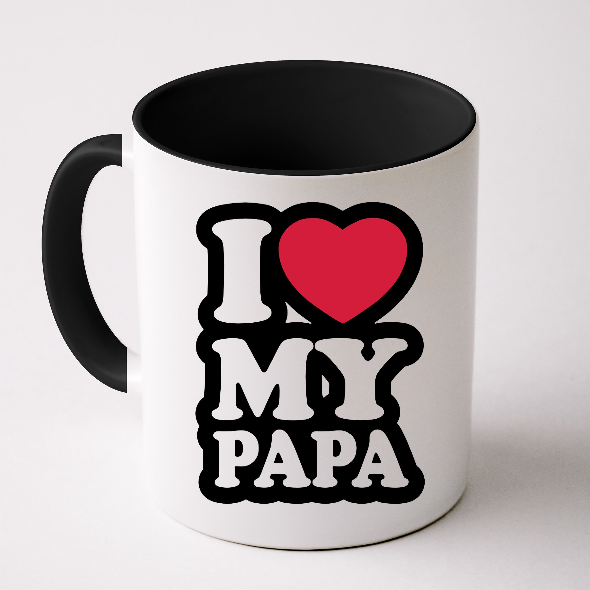 I Love My Papa Retro Mug