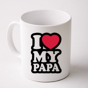 I Love My Papa Retro Coffee Mug