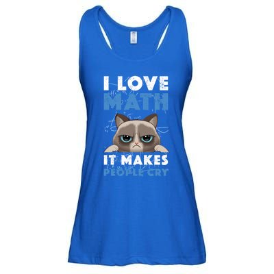 I Love Math It Makes People Cry Mathematics Pi Day Teacher Gift Ladies Essential Flowy Tank