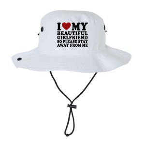 I Love My Girlfriend So Please Stay Away From Me Funny Gift Legacy Cool Fit Booney Bucket Hat