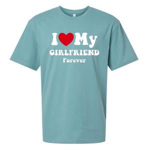 I Love My Girlfriend Forever Sueded Cloud Jersey T-Shirt