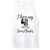 I Love My Tower Climber Funny Tower Climber Wife  PosiCharge Competitor Tank