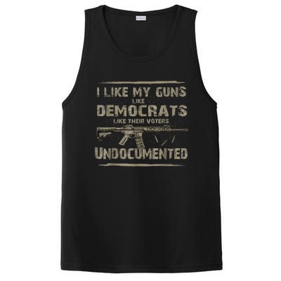 I Like My Guns Like Democrats Like Their Voters Undocumented PosiCharge Competitor Tank