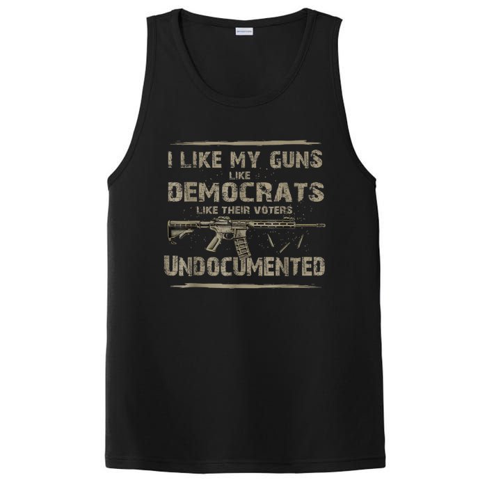 I Like My Guns Like Democrats Like Their Voters Undocumented PosiCharge Competitor Tank