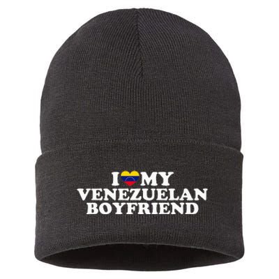 I Love My Venezuelan Boyfriend Sustainable Knit Beanie