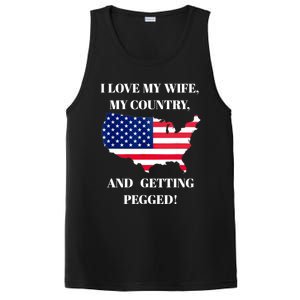 I LOVE MY WIFE MY COUNTRY AND GETTING PEGGED! PosiCharge Competitor Tank