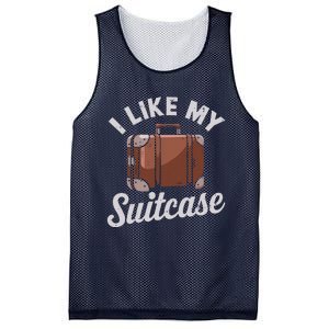 I Like My Suitcase Funny Travel Bag Humor Meme Mesh Reversible Basketball Jersey Tank