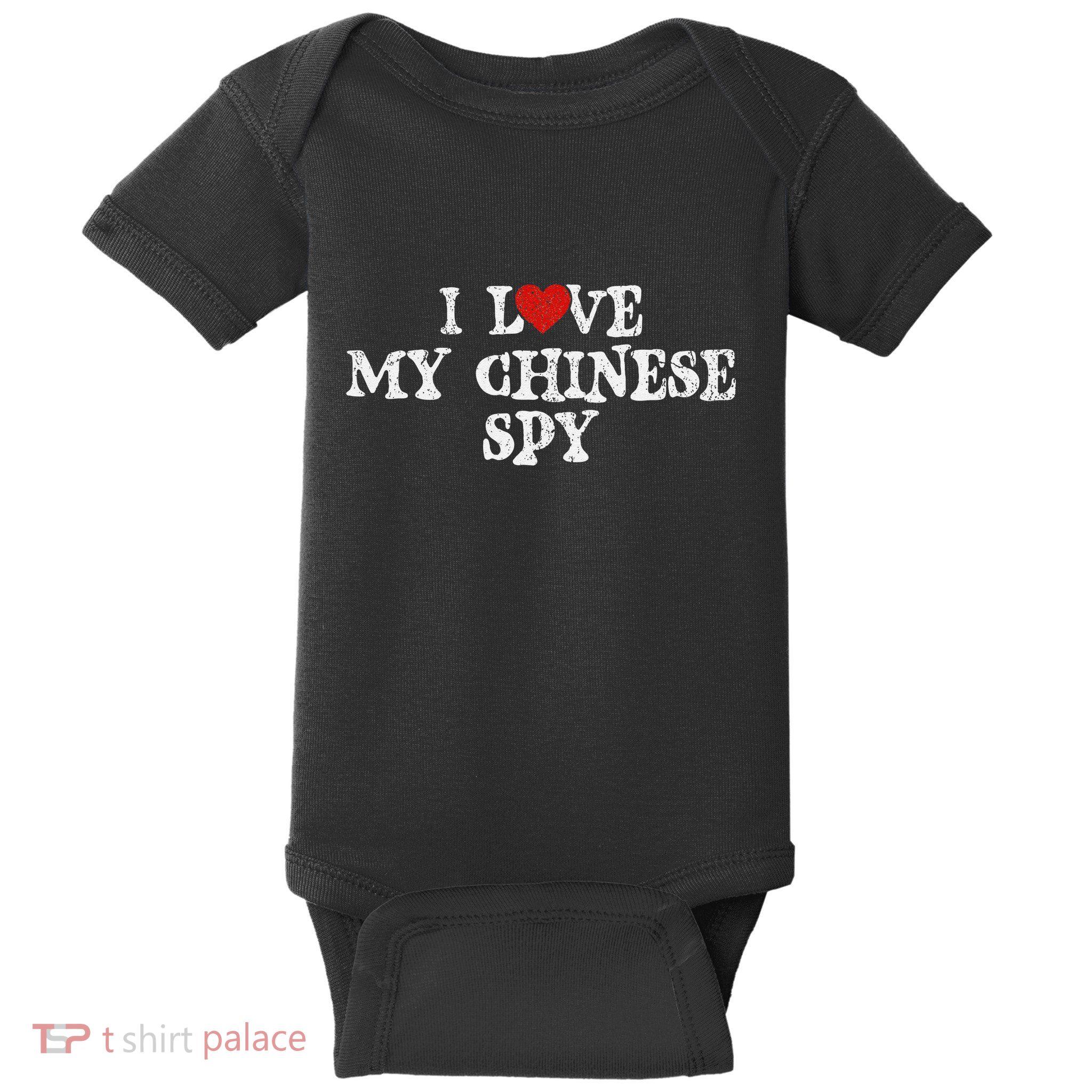 I Love My Chinese Spy Baby Bodysuit